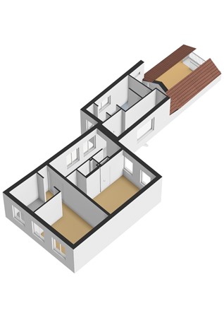 Floorplan - Dorpstraat 45, 3461 CP Linschoten